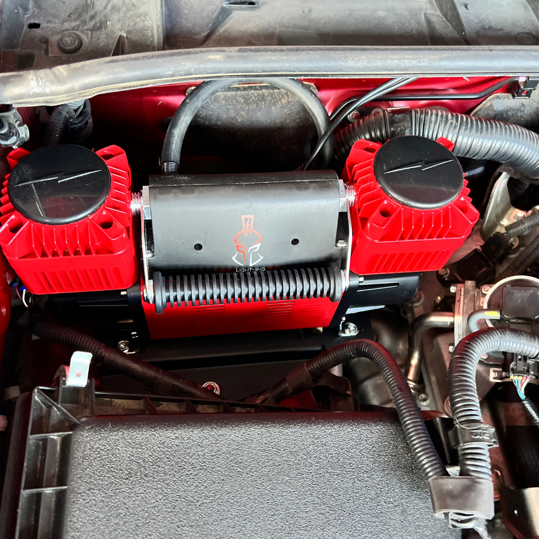 Thor's Lightning The Refuge Support de compresseur d'air sous le capot 12 V pour Toyota 4Runner 2010+ Thor's Lightning The Refuge Support de compresseur d'air sous le capot 12 V pour Toyota 4Runner 2010+